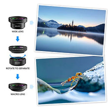 Load image into Gallery viewer, Phone Camera Lens, NOVPOT Pro Phone Lens Kit, 25X Zoom Telephoto Lens, 0.45X Wide Angle Lens & 15X Macro Lens Compatible with iPhone,iPad,Most Android Phones and Smartphones with Tripod