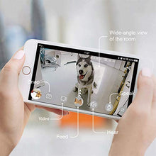 Load image into Gallery viewer, SKYMEE Dog Camera Treat Dispenser,WiFi Full HD Pet Camera with Two-Way Audio and Night Vision,Compatible with Alexa(White)