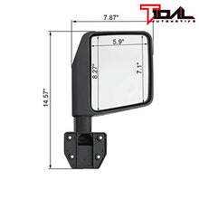Load image into Gallery viewer, EAG Safari Tubular Door with Side View Mirror Fit for 07-18 Wrangler JK 4 Door Only