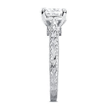 Load image into Gallery viewer, Kobelli Antique Style Moissanite Engagement Ring 1 1/2 CTW 14k White Gold, Size 6.5