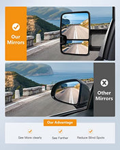 Load image into Gallery viewer, ITOPUP Towing Mirrors Fit for 2008-2013 for Chevy Silverado for GMC Sierra All Models Tow Mirrors with Power Heated Turn Signal Light Width Light 1 Pair of Mirrors Left Side and Right Side Black