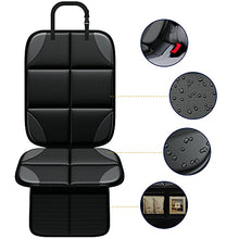 Load image into Gallery viewer, Car Seat Protector, MHO+All 2 Pack Auto Car Seat Protectors for Child Baby Car Seats - Large CarSeat Sit Savers Mat with Waterproof 600D Fabric & 2 Storage Pockets, Crash Test Approved