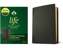 Load image into Gallery viewer, NLT Life Application Study Bible, Third Edition (Red Letter, Genuine Leather, Black)