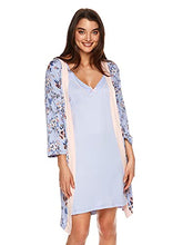 Load image into Gallery viewer, kathy ireland Womens Chemise Nightgown and Robe Sleepwear and Loungewear Set - Pajamas for Women (Simply Purple, Large)