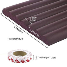 Load image into Gallery viewer, Baby Proofing Safe Edge & Corner Guards Cushion 13ft - Thickened Child Safety Furniture Bumper & Table Protectors. Pre-Taped Corners(W Brown)