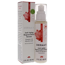 Load image into Gallery viewer, DERMA E Anti-Aging Regenerative Serum – Hydrating Day and Night Serum – Skin Renewing Serum with Glycolic Acid and Vitamin A – Advanced Facial Skin Care Treatment, 2 fl oz