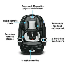 Load image into Gallery viewer, Graco 4Ever DLX 4 in 1 Car Seat | Infant to Toddler Car Seat, with 10 Years of Use, Zagg