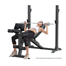Load image into Gallery viewer, Murtisol Olympic Weight Bench, 5-Level Adjustable for Weight-Lifting&Full-Body Workout, 265lbs Weight Capacity, for Home use Indoor, Black