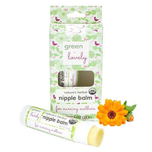 Load image into Gallery viewer, Nature's Herbal Nipple Balm, Calming Nursing Ointment, Breastfeeding Cream, Certified Organic. Easy Application, 2 x 0.5 oz Sticks. Silky & Calendula Infused.