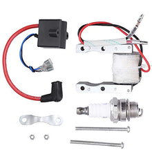 Load image into Gallery viewer, High Performance CDI Ignition Coil + Magneto Coil + Spark Plug for 49cc-80cc 2-Stroke Engine Motorized Bicycle Bike