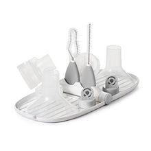 Load image into Gallery viewer, OXO Tot Breast Pump Parts Compact Drying Rack with Detail Brushes, Gray