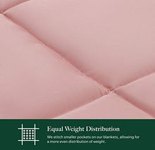 Load image into Gallery viewer, LUNA Adult Weighted Blanket | Natural Silky Cooling Bamboo & Premium Glass Beads | 12 lbs - 48x72 - Full Size Bed | Designed in USA | Heavy Cool Weight for Hot & Cold Sleepers | Pink