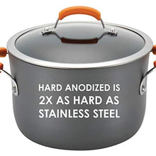 Load image into Gallery viewer, Rachael Ray Brights Hard Anodized Nonstick Saute Pan / Frying Pan / Fry Pan - 5 Quart, Gray