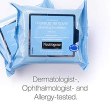 Load image into Gallery viewer, Neutrogena Makeup Remover Cleansing Face Wipes, Daily Cleansing Facial Towelettes to Remove Waterproof Makeup and Mascara, Alcohol-Free, Value Twin Pack, 25 count, 2 Pack