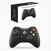 Load image into Gallery viewer, Wireless Controller for Xbox 360, VOYEE Enhanced Controller with Upgraded Joystick for Microsoft Xbox 360/ Slim/PC Windows 10 8 7 (Black)