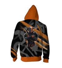 Load image into Gallery viewer, Super Hero Costume D-Stroke Creative Hoodie Spring and Autumn Coat Halloween Cosplay (Orange-Dstroke, XL)