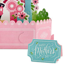 Load image into Gallery viewer, Hallmark Paper Wonder Pop Up Mothers Day Card (Mickey Mouse Flower Cart) (799MBC7092)