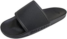 Load image into Gallery viewer, DOCKERS Men's Super Cushion Slide Sandal, Size 11/12, Black