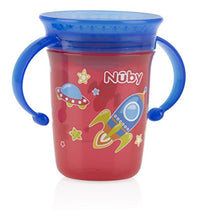 Load image into Gallery viewer, Nuby 1pk No Spill 2-Handle 360 Degree Printed Wonder Cup - Colors May Vary