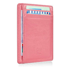 Load image into Gallery viewer, GH GOLD HORSE Slim RFID Blocking Card Holder Minimalist Leather Front Pocket Wallet for Women