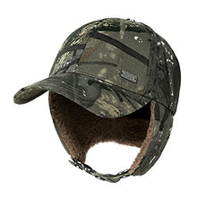Load image into Gallery viewer, Jeff &Aimy Womens Winter Fitted 62% Wool Tweed Earflap Dad Elmer Fudd Hat Baseball Cap for Men CamoGray L