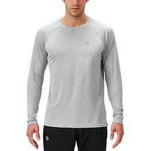 Load image into Gallery viewer, NAVISKIN Men's Sun Protection UPF 50+ UV Outdoor Long Sleeve Shirts Grey Size M