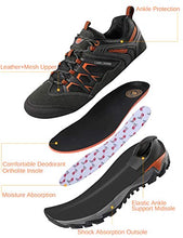 Load image into Gallery viewer, CAMEL CROWN Hiking Shoes Men Breathable Non-Slip Sneakers Lightweight Low Top for Outdoor Trailing Trekking Walking Dark Gray