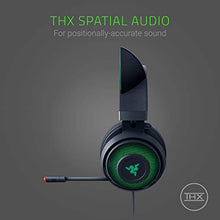 Load image into Gallery viewer, Razer Kraken Kitty RGB USB Gaming Headset: THX 7.1 Spatial Surround Sound - Chroma RGB Lighting - Retractable Active Noise Cancelling Mic - Lightweight Aluminum Frame - For PC - Classic Black