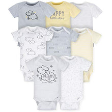 Load image into Gallery viewer, Gerber Baby 8 Pack Short-Sleeve Onesies Bodysuits Multi-Pack, Sheep, Preemie