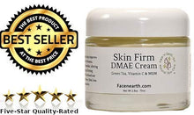 Load image into Gallery viewer, DMAE Lift & Firm Face & Neck Cream 77% Organic with MSM Vitamin C For Dry Skin, Fine Lines, Wrinkles, Helps Lift, Firm, Boosts Collagen, Soften & Smooth Skin Vegan pH Balanced 2.5oz