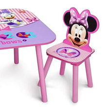 Load image into Gallery viewer, Delta Children Kids Table and Chair Set (2 Chairs Included) - Ideal for Arts & Crafts, Snack Time, Homeschooling, Homework & More, Disney Minnie Mouse