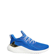 Load image into Gallery viewer, adidas Men's Alphaboost Running Shoe, Blue/Gold Metallic/White, 11.5 M US