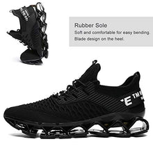 Load image into Gallery viewer, Vooncosir Men's Fashion Sneakers Breathable Mesh Running Shoes Blade Non Slip Soft Sole Casual Athletic Lightweight Walking Shoes(6.5,All Black)