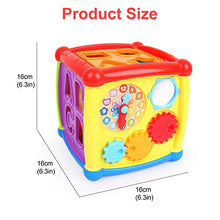 Load image into Gallery viewer, LBLA Baby Activity Cube Center Early Learning Educational Music Toys for Toddlers Flashing Shape Sorter for Babies Kids