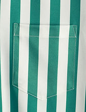 Load image into Gallery viewer, VATPAVE Mens Hawaiian Flamingo Shirts Casual Short Sleeve Button Down Shirt Summer Shirts Small Green Zebra Beach