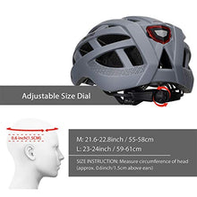 Load image into Gallery viewer, GROTTICO Adult-Men-Women Bike Helmet with Light - CPSC Certified for Mountain Road Bicycle Helmet with Replacement Pads & Detachable Visor