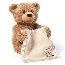 Load image into Gallery viewer, GUND Peek-A-Boo Teddy Bear Animated Stuffed Animal Plush, 11.5" , Brown