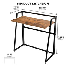 Load image into Gallery viewer, EUREKA ERGONOMIC Modern Folding Computer Desk Teen Student Dorm Study Desks 33-inch Teak Wood Fold up Desk, Easy to be Folded or Unfolded for Writing, Laptop Working and Crafting, Fits Home Office