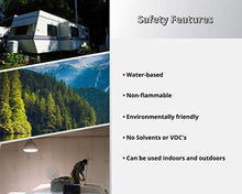 Load image into Gallery viewer, L R Liquid Rubber RV Roof Coating - Solar Reflective Sealant, Trailer and Camper Roof Repair, Waterproof, Easy to Apply, Brilliant White, 5 Gallon