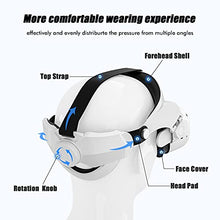 Load image into Gallery viewer, Head Strap for Oculus Quest 2, Halo Strap & Silicone Face Cover Set - Adjustable Replacement for Elite Strap - Accessories for VR - Reduce Face Pressure Comfortable Soft Touch (White)