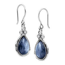 Load image into Gallery viewer, Silpada 'Made in the Shade' 5 5/8 ct Natural Kyanite & Cubic Zirconia Drop Earrings in Sterling Silver