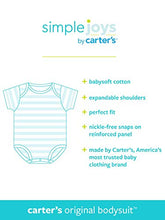 Load image into Gallery viewer, Simple Joys by Carter's Baby Girls' 5-Pack Long-Sleeve Bodysuit, Pink/Navy/Mint, 0-3 Months