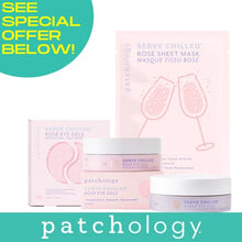 Load image into Gallery viewer, Patchology Serve Chilled Rosé Facial Sheet Mask with Hyaluronic Acid - Men and Women Face Masks Skincare Sheet for Moisturizing and Hydrating Skin - Best Face Sheets Moisturizer (1 Count)