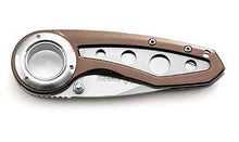 Load image into Gallery viewer, Ideale Outdoor Stainless Steel Knife Folding Blade Pocket Knife Aluminium Handle Brown Knife Hunting Survival Knife Portable Ring Grip Camping Tactical Fishing Knife Accessories EDC Tools Men's Gift