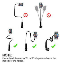 Load image into Gallery viewer, Gooseneck Bed Cell Phone Holder Mount, PEYOU 33" Flexible Phone Stand 360 Lazy Desk Bed Clip Calmp Mount Compatible for iPhone 11 Pro Xs Max XR X 8 7 6 6s Plus, Samsung and More 4.0"-6.5" Devices