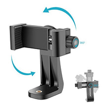 Load image into Gallery viewer, Neewer 2 Packs Smartphone Holder Vertical Bracket with 1/4-inch Tripod Mount - Phone Clip Tripod Adapter for iPhone Xs MAX/XS/XR/X/ 8, Samsung S9+/ S9/ S8 and Other Phones Within 1.9-3.9 inches Width