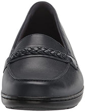 Load image into Gallery viewer, Clarks Women's Cora Viola Loafer, Navy Leather, 10 Wide