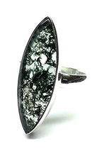 Load image into Gallery viewer, Natural Green Moss Agate 925 Solid Sterling Silver Ring Size 9