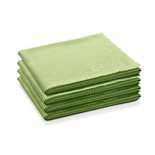 Load image into Gallery viewer, E-Cloth Glass & Polishing Microfiber Cleaning Cloth, 300 Wash Guarantee, Reusable, Lime Green, 4 Pack
