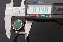 Load image into Gallery viewer, Turkish Handmade Jewelry Reversible Oval Cut Ruby Emerald Jade Topaz 925 Sterling Silver Ladie's Ring All Size